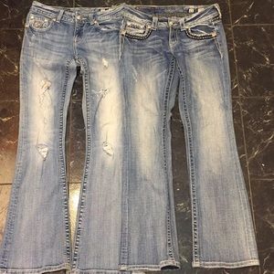 Miss Me Jeans size 27/31 & 27/33.